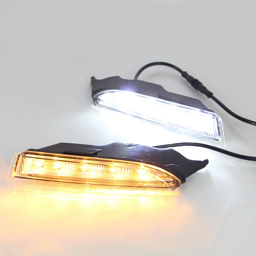 Автомобильные мигающие светодиодные дневные ходовые огни 1 пара для VW Volkswagen Scirocco