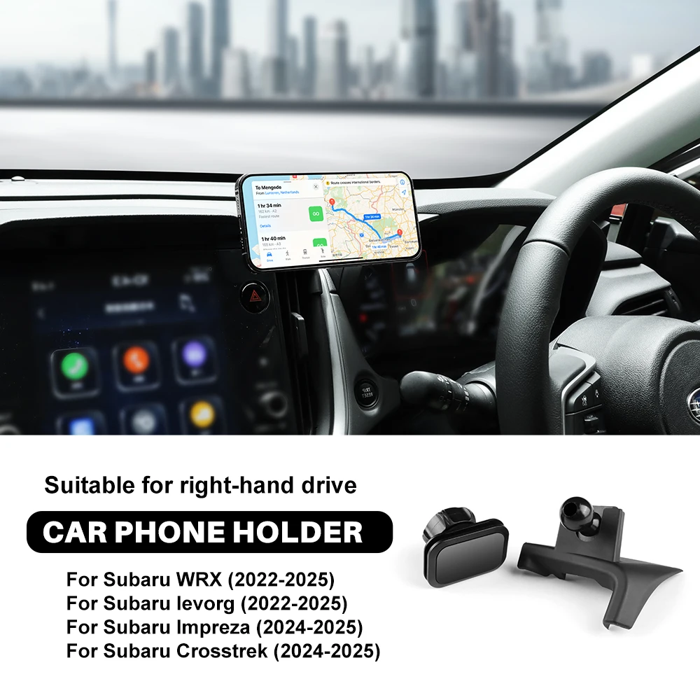 

Для Subaru Crosstrek Impreza 2024 2025 WRX Levorg 2022 2023 2024 2025 Автомобильный магнитный гравитационный держатель для телефона, зажим для мобильного кронштейна