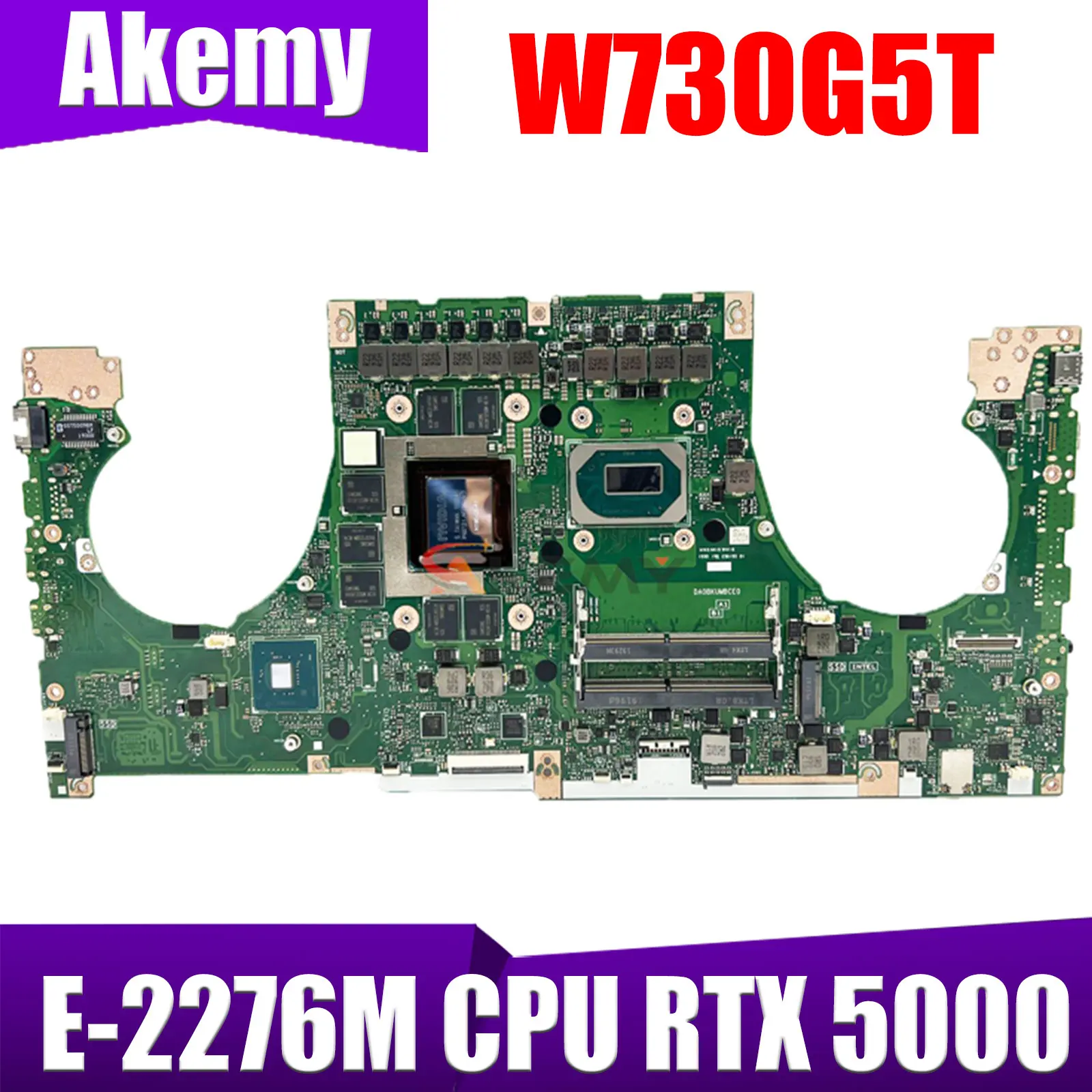 

W730G5T Mainboard For ASUS ProArt StudioBook Pro X W730 W730G5TV Laptop Motherboard With E-2276M CPU RTX 5000 GPU Notebook