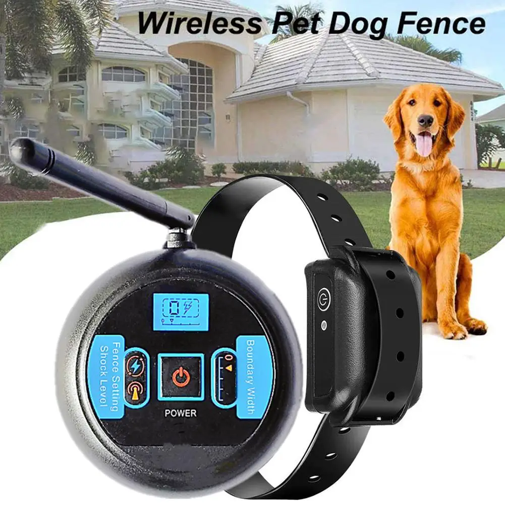 

Pet Wireless Trainer Anti bark Device Electronic Pet Fence Containment System Shock Collars Waterproof Rechargeable Receiver