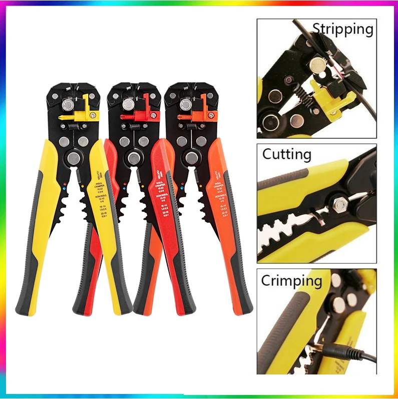 

Wire Stripper Self-adjusting Cable Cutter Crimper Automatic Wire Stripping Tool Cutting Pliers Tool for Industry