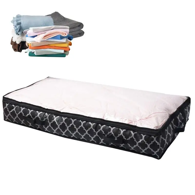 

Underbed Storage Bag Organizer Large Capacity Under Bed Clothes Storage Bins Foldable Clothes Bag Large Capacity Storage