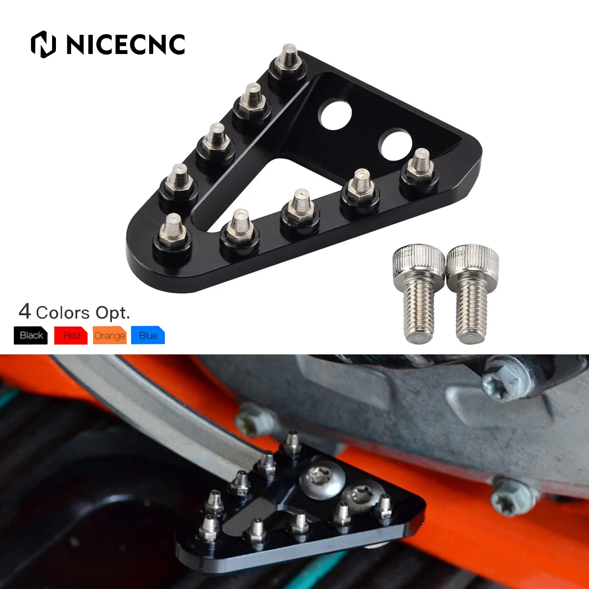 

NiceCNC Rear Brake Pedal Tip Plate for GasGas EX EC MC 125 250 300 250F 300F 350F 450F EC250 EC300 EC250F EC300F 2021 2022 2023