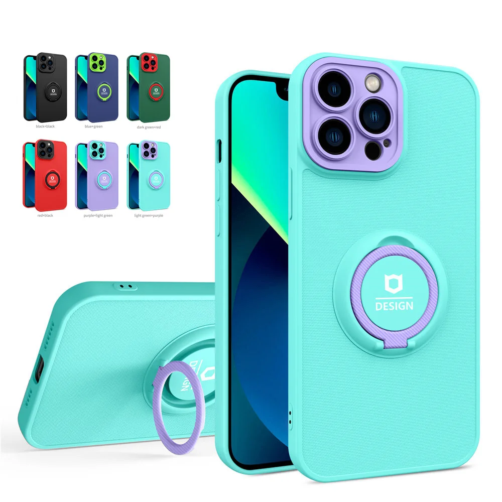 

Магнитный силиконовый чехол с кольцом-держателем для iPhone 11 12 Pro XS Max, противоударный чехол для iPhone 11 XR XS X 6 8 7 Plus 12 13, чехол для телефона