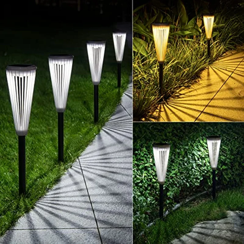 

6Pack Solar Lights Outdoor Landscape Garden Powered Pathway LED Path Lighting for Walkway Yard Driveway Patio Lawn Backyard