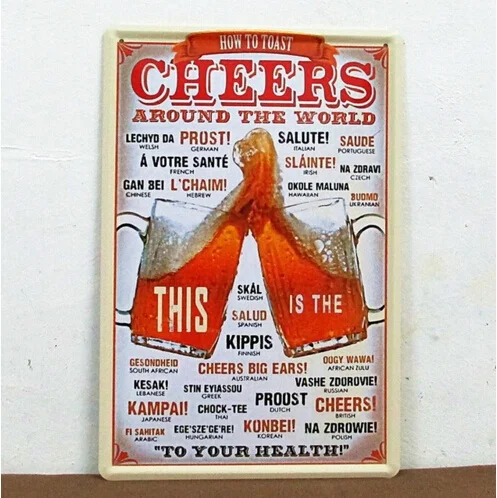 Украшения по всему миру, металлические жестяные знаки, винтажный постер для дома, кафе, ресторана, пива, настенное искусство, рукоделие 20*30 см