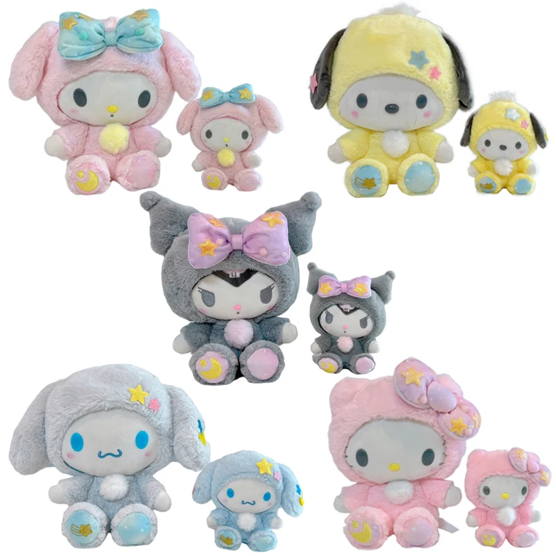 

23 см Sanrioed мультфильм аниме Kuromi My Melody Kt Cat Cinnamoroll плюшевая игрушка Kawaii милые мягкие плюшевые куклы игрушки детские подарки