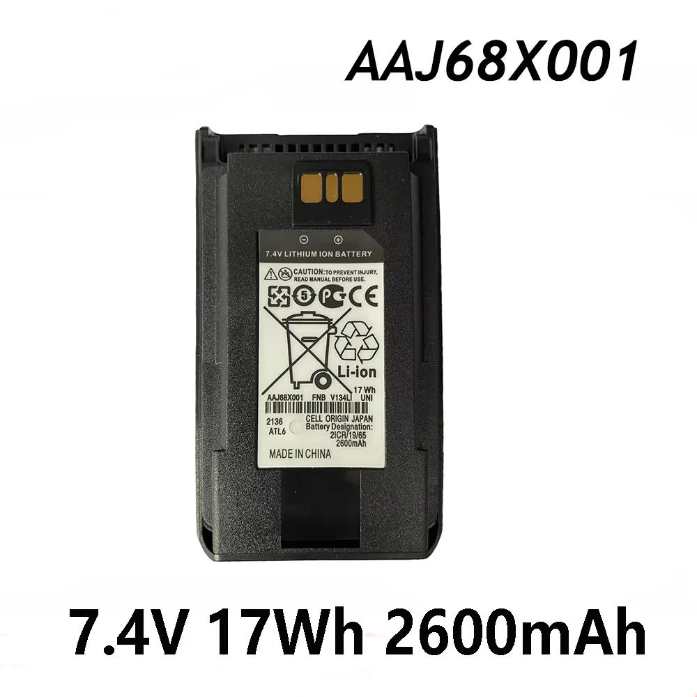 Аккумулятор для радиоприемников AAJ67X001 AAJ68X00 7 4 В Yaesu Vertex Motorola FNB-V134Li VX-261 VX-264 VX-451 EVX-531