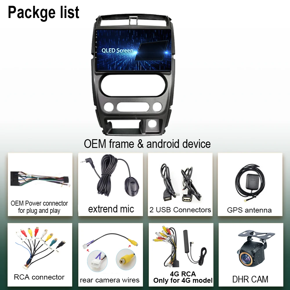 Мультимедийный видеоплеер для Suzuki Jimny 3 2005-2019 Android 13 GPS-навигация стерео головка WIFI