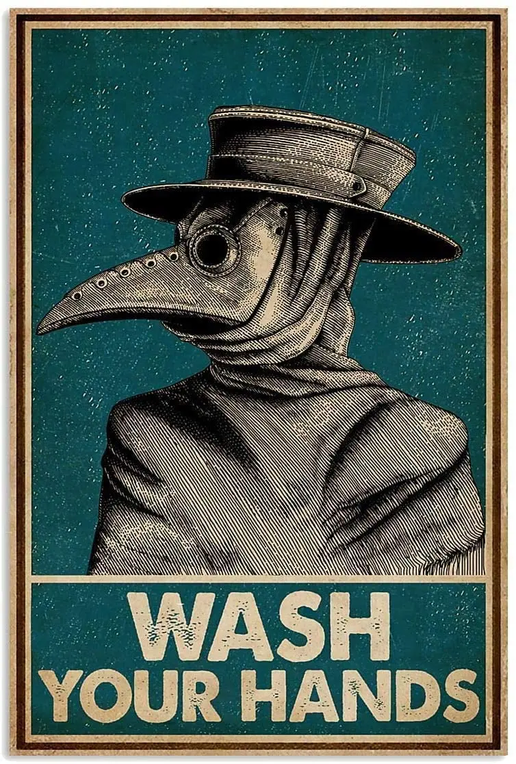 

Metal Tin Signs Store Wash Your Hands Vintage Halloween Poster Home Decor,Wall Art Print,Retro Man cave Decoration