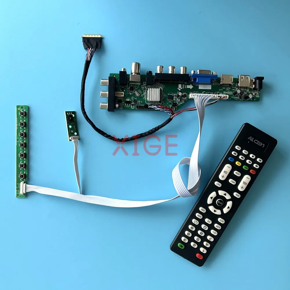 Фото Для N173FGE-L13/L21/L23/L63/LA3 плата контроллера драйвера DVB-C/T AV/USB/DHMI/VGA 40-контактный LVDS 17,3 