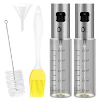 olive oil sprayer food grade glass oil spray oil bottle with funnel cleaning brush oil sprayer for cooking bbq salad frying