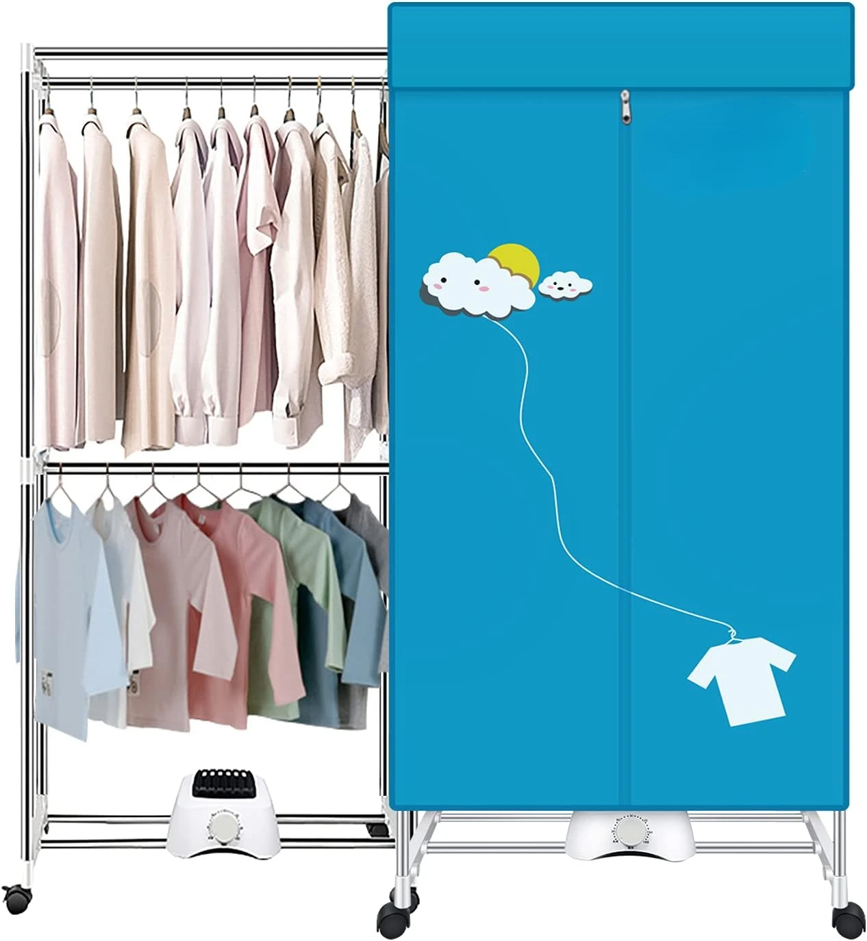 

Dryer,110V 1000W Clothes Dryer Machine Double layer Stackable Clothes Drying for Apartments, RV,Laundry,and More