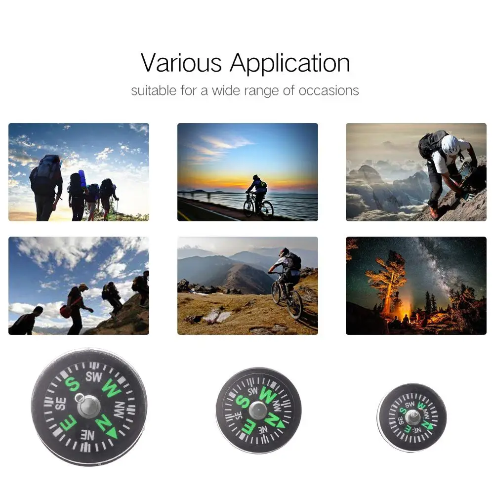 10 шт. портативный ручной мини-Компас |