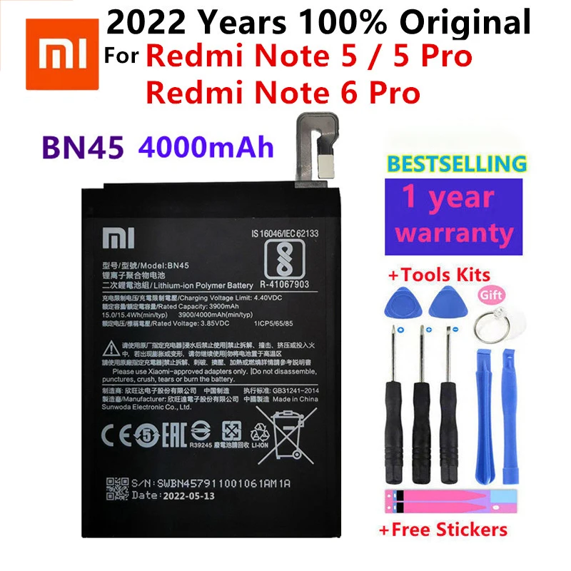 Оригинальный аккумулятор для Xiaomi Mi Redmi Note Mix Max 2 3 3S 3X 4 4X 4A 4C 5 5A 5S 5X M5 6 6A Mi6X 7 8 9 MI9 Pro Plus