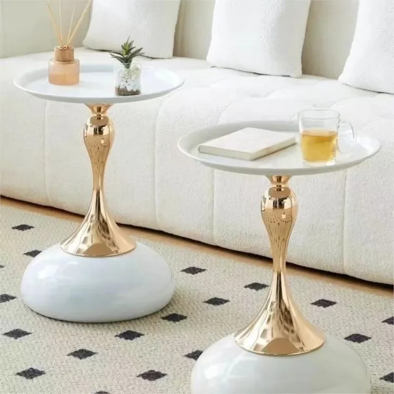 Круглый журнальный столик простой современный креативный боковой шкаф Диванный