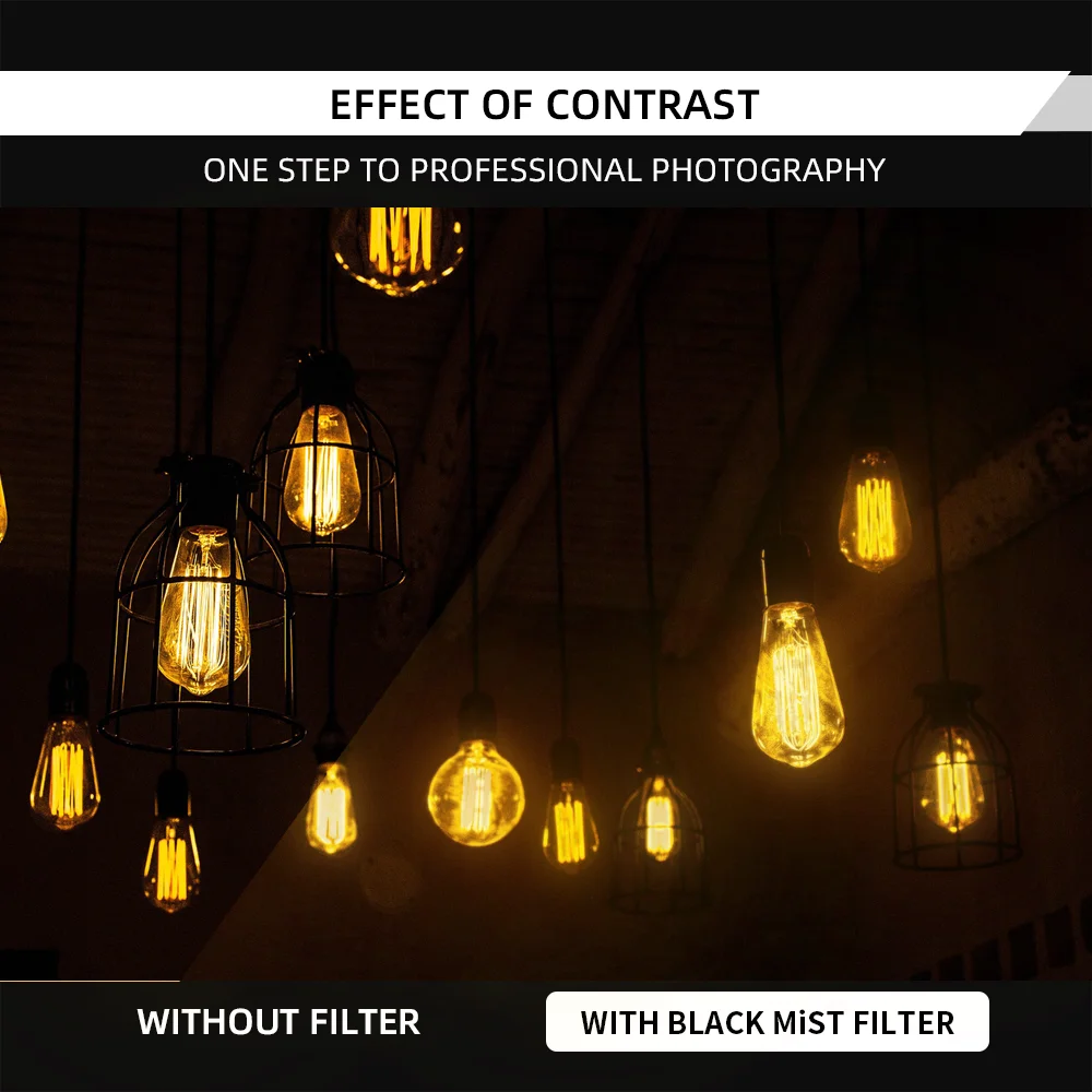 Фильтр для объектива 7artisans 1/4 черный распылитель 46/49/52/55/58/62/67/72/77/82 мм - купить по