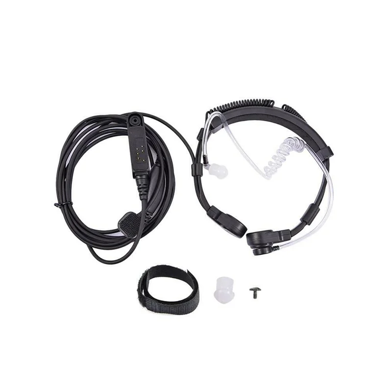 

Retractable Throat Mic Earphone Headset For Baofeng UV-9R BF-9700 BF-A58 GT-3WP R760 UV-82WP For Walkie Talkie Earpiece Ear