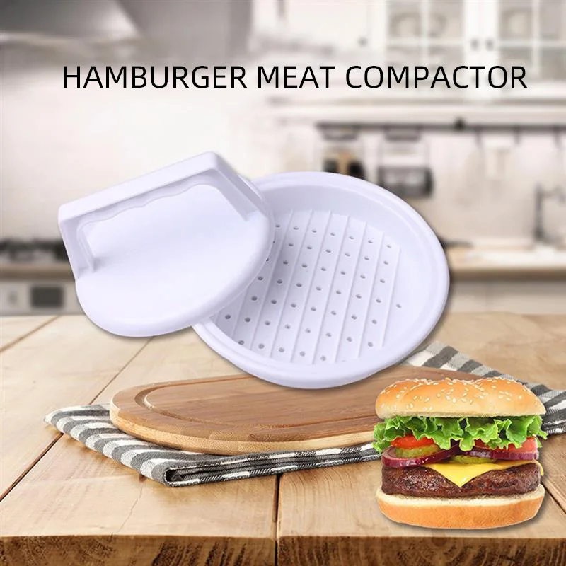 

Round Shape Meat Tools Hamburger Press Plastic Amburger Meat Beef Grill Burger Press Patty Maker Mold Kitchen Supplies