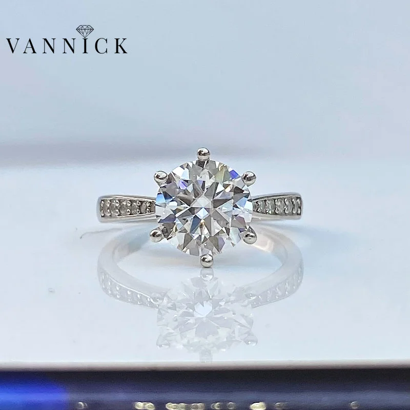 

Женское кольцо с бриллиантами VANNICK, серебро 925 пробы, 1/2/3 карата