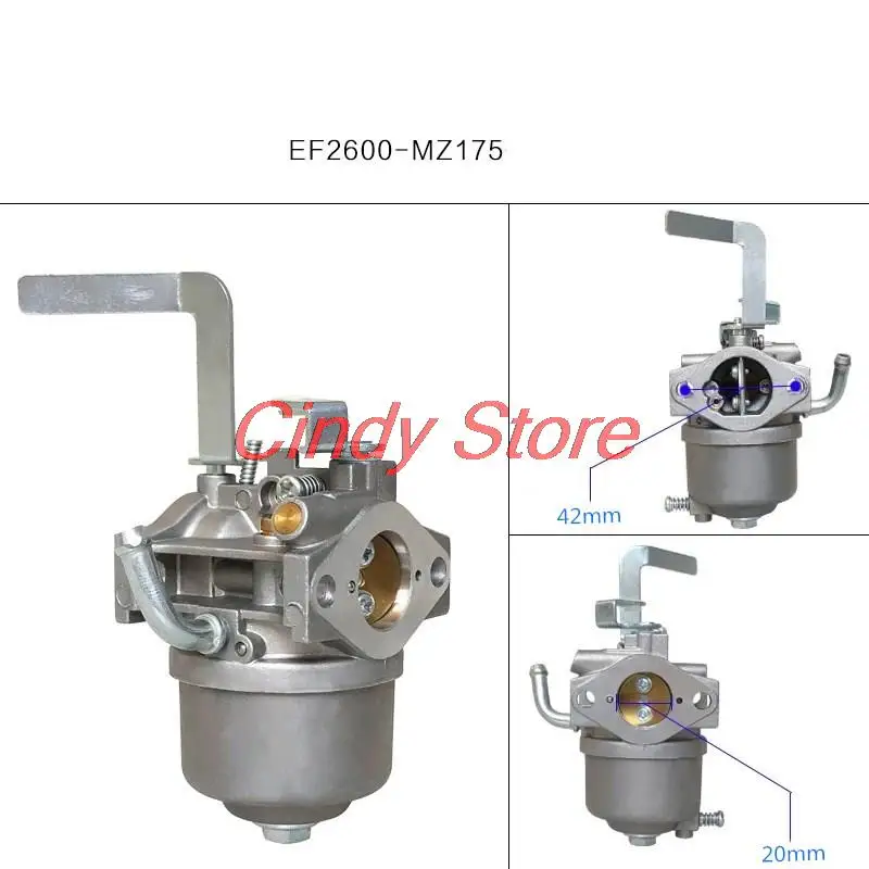 Карбюратор MZ175, подходит для генератора YAMAHA EF2600 EF2700 2 кВт, 4-тактный YP20G YP30G, водяной насос, КАРБЮРАТОР бензиновый, запчасти CARBY