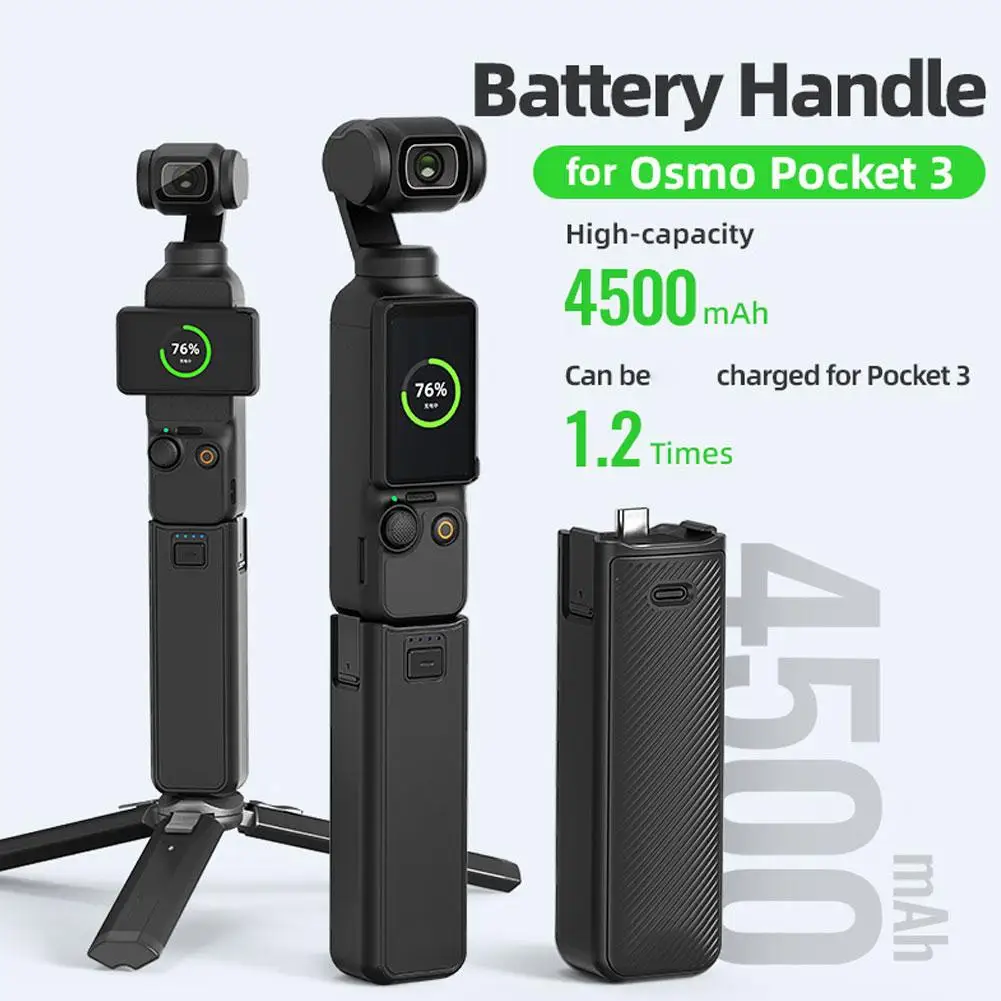 Ручка аккумулятора для dji Osmo Pocket 3 4500 мАч портативный внешний аккумулятор