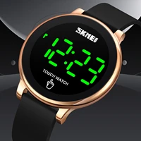 skmei ultra thin touch watches men simple fashion screen el waterproof electronic digital display clock sports fitness reloj1842