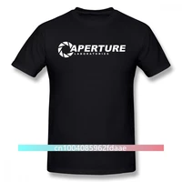 portal t shirt aperture laboratories t shirt male funny tee shirt print big short sleeves 100 cotton beach tshirt