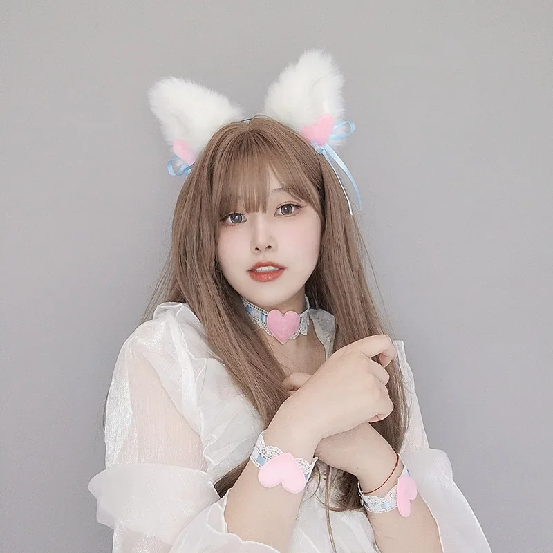 Сексуальные плюшевые повязки на голову с кошачьими ушками для женщин и девочек