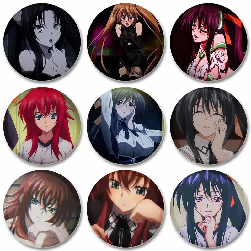 58mm Anime High School DxD Enamel Pins Handmade Brooches for Clothes Backpack Decoration Cartoon Badge Jewelry Accessories Gifts