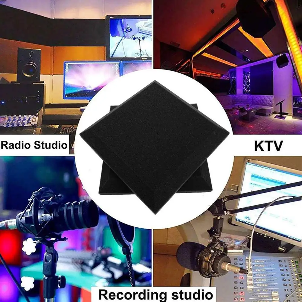 Акустические панели из пеноматериала звукоизоляционные настенная панель 30x30x5 см