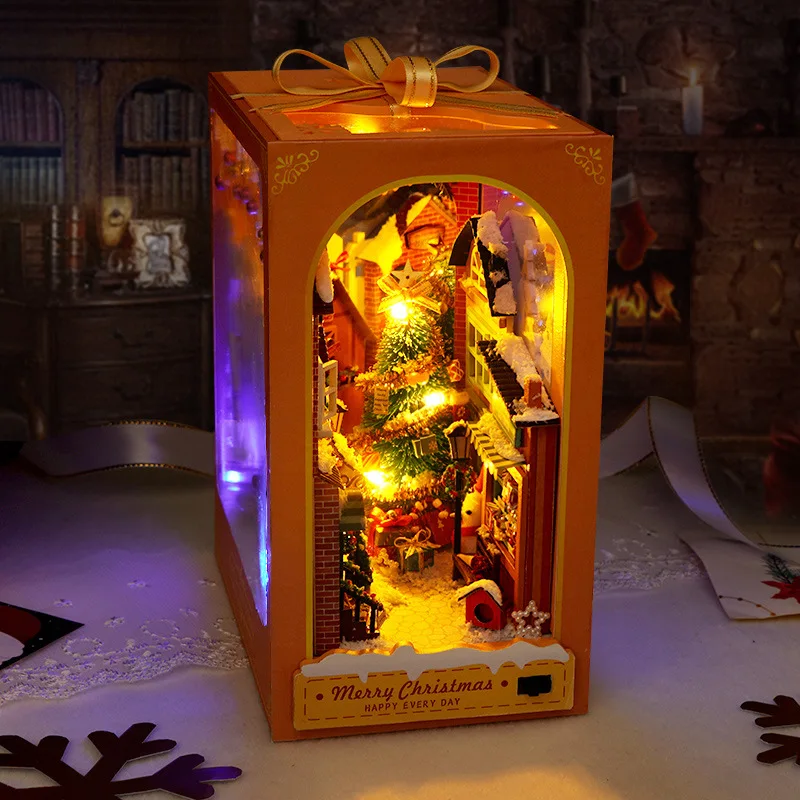 Набор Деревянных Подставок Для Книг Сделай Сам Миниатюрная Книжная Полка