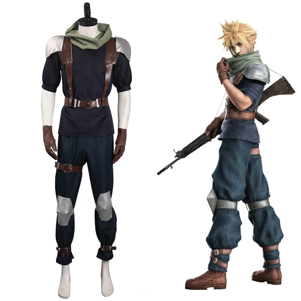 

Final Fantasy VII Reunion Cloud Cosplay Costume Game Crisis Core Roleplay Outfits Halloween Carnival Suit For Adult Men Disguise