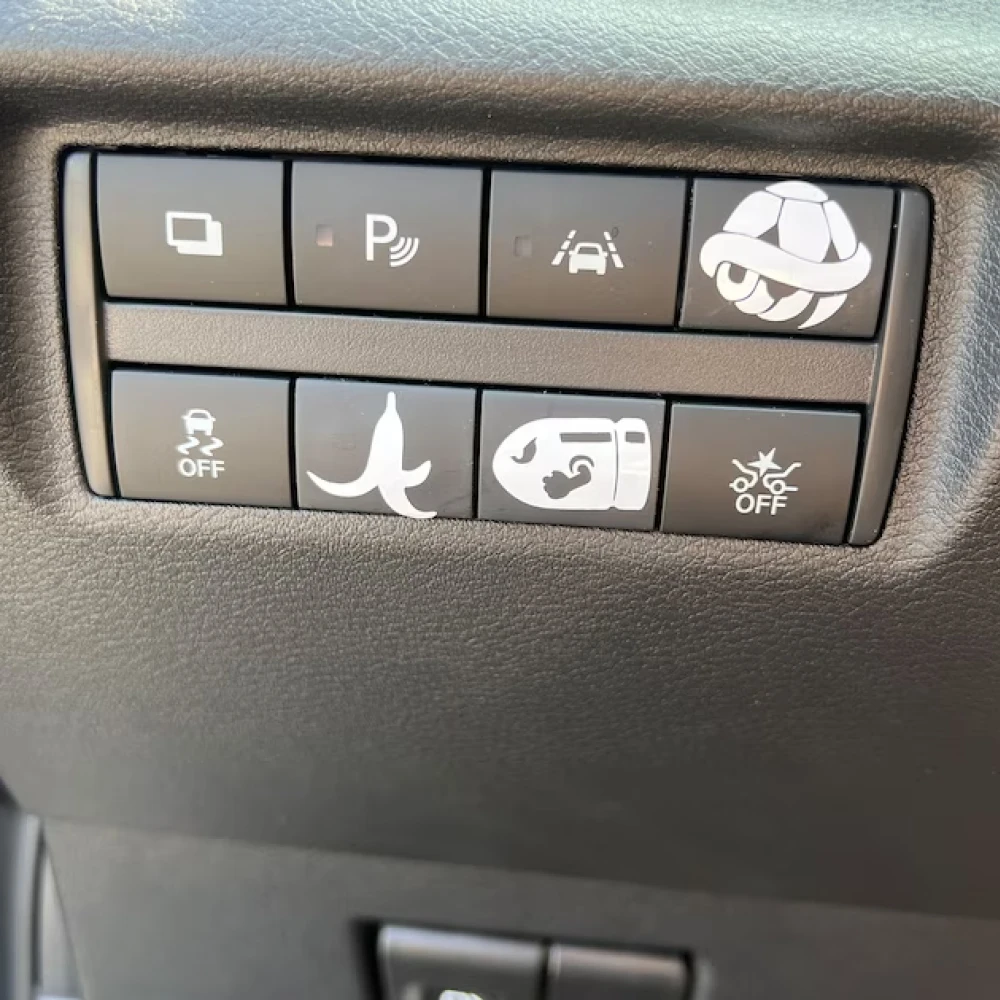 Забавные автомобильные наклейки набор из 5 пустых кнопков на приборную панель