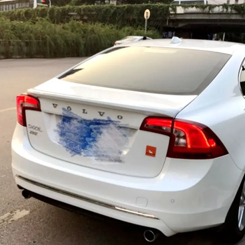 

For Volvo S60 Spoiler ABS Material Car Rear Wing Primer Color Rear Spoiler For Volvo S60 s60l S60L Spoiler 2012-2017