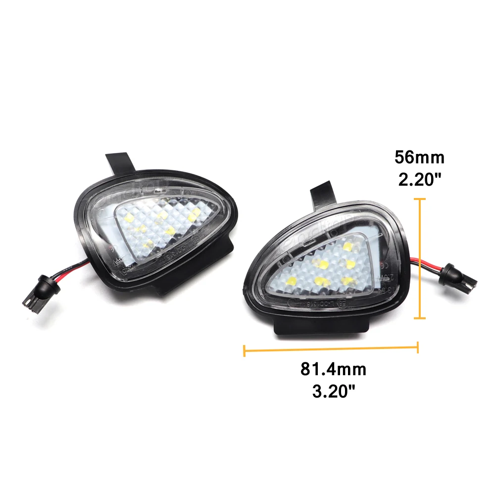 Error Free LED Side Rearview Mirror Floor Ground Lamp Puddle Welcome Light For VW Passat B7 Golf6 GTI Cabriolet Touran 2010-2019