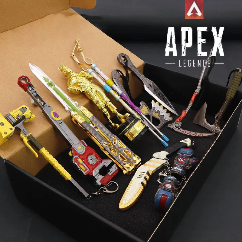 

11 шт./компл. Apex набор меча из сплава Apex Legends игра репродукция модель оружия ниндзя катана Косплей Фигурки игрушки для детей мальчиков подарок