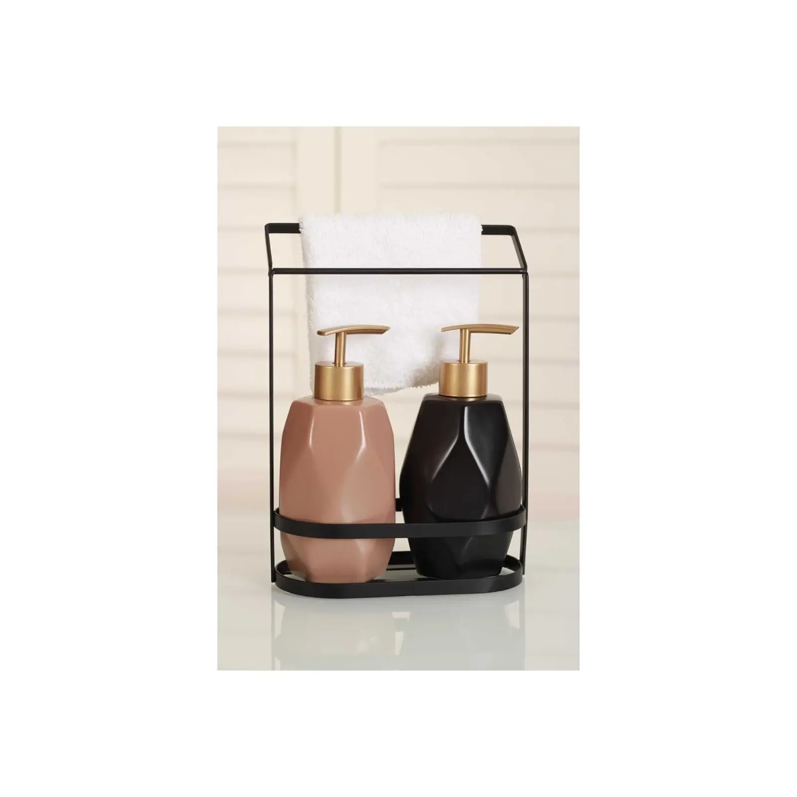 

Double Liquid Soap Dispenser Acrylic Dish Sponge Holder Kitchen Bathroom Accessories Colors Washing Refillable Decorative