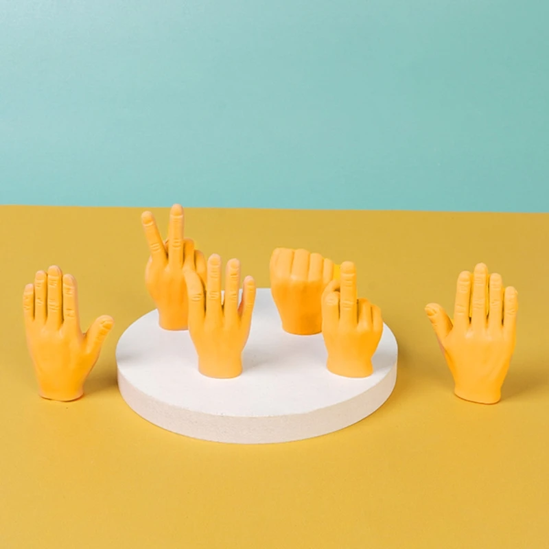 Мини пальчиковая забавная марионетка маленькая ручная розыгрыш Вечерние |