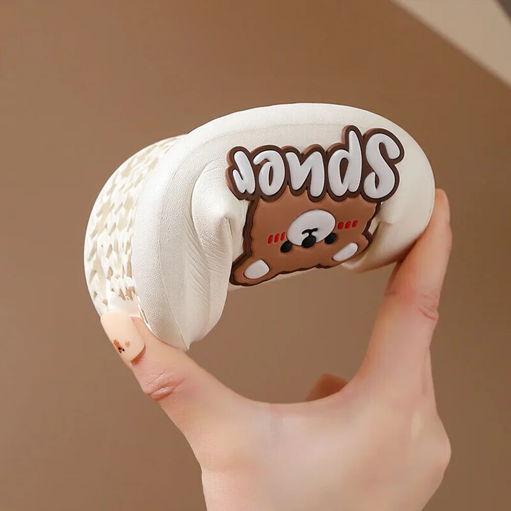 Тапочки детские с мультяшным рисунком мягкие Нескользящие летняя пляжная обувь