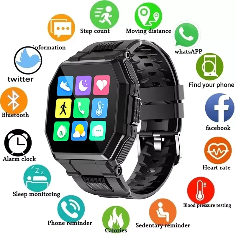 

S9 Smart Watch Bluetooth Call Fitness Full Touch Waterproof Sports Tracker Blood Pressure Heart Rate Smartwatch For Men Woman