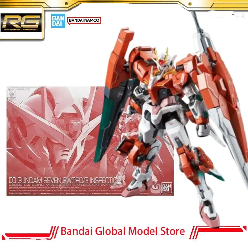 Фото Коллекционная модель Bandai Gunpla PB Limited Edition RG 1/144 GN-0000GNHW/7SGD2 00 Gundam Seven Sword/G Inspection — идеальный подарок на Рождество №1