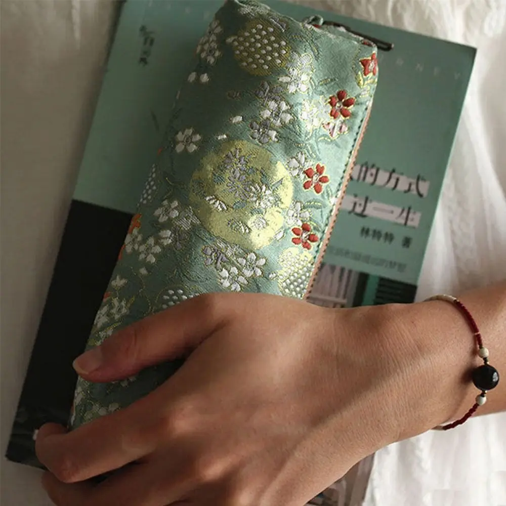 

Хлопковый пенал в китайском стиле для художников, студенческие Пеналы, Пеналы, школьная сумка для хранения канцелярских принадлежностей