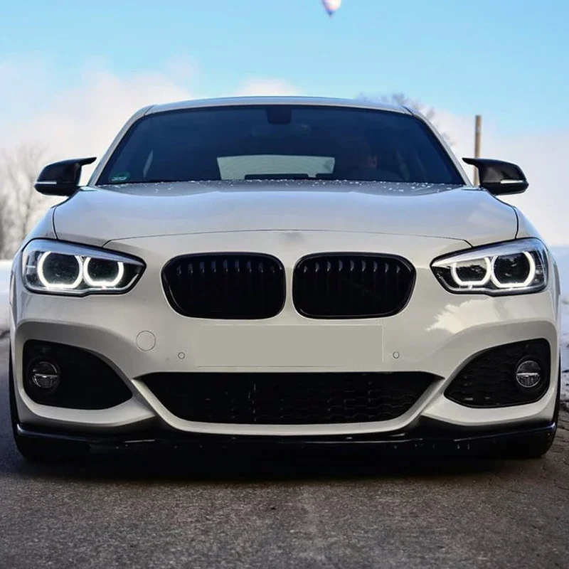 Фото 2015-2019 для BMW 1 серии F20 F21 118i 120i M-Pack Стиль Передний бампер Спойлер Губа Передний лезвие Разветвитель Диффузор Комплект кузова Тюнинг №5