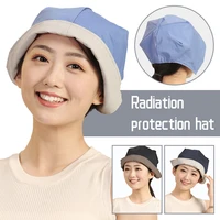 electromagnetic radiation protective cap work hat silver fiber unisex bucket hat computer emf shielding radiation protection hat