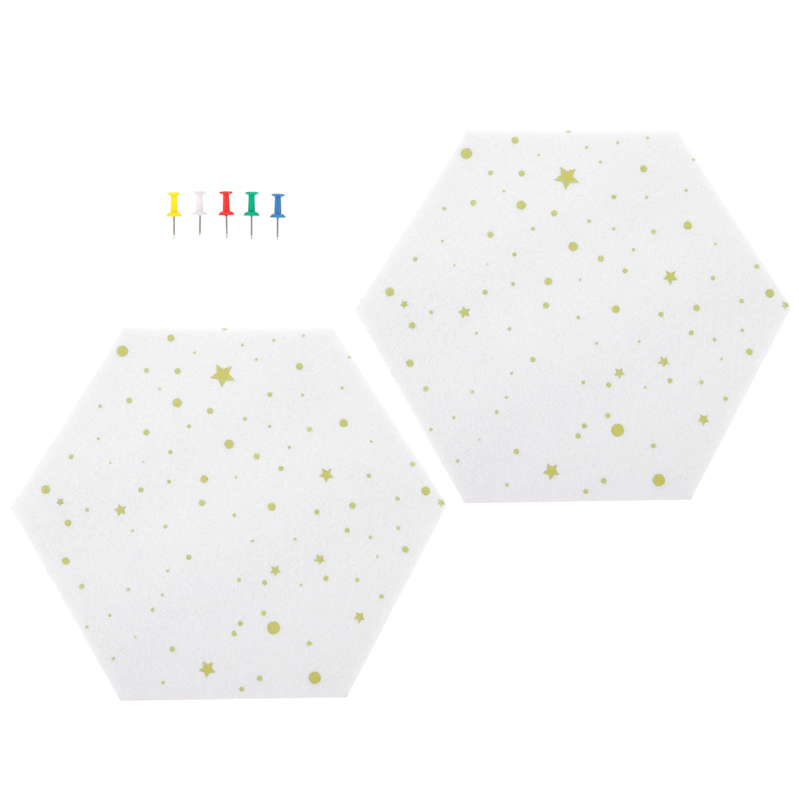 

2 Pcs Felt Bulletin Boards Cork Bulletin Board Felt Memo Board Hexagon Push Pin Board Fall Decor