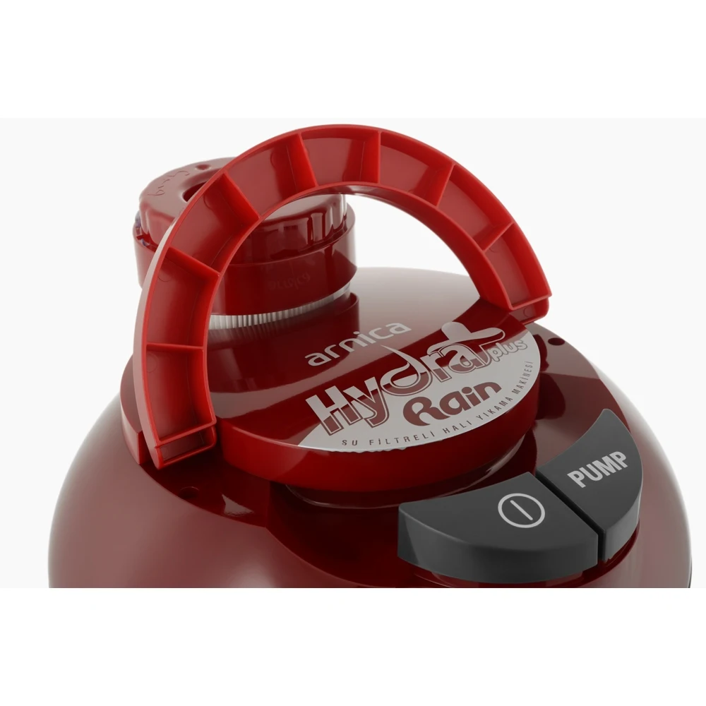 Пылесос Arnica Hydra Rain Plus ET12110 мощная стирка для сухой и влажной уборки ковров 2400 В 3 в 1 темно-красное устройство с умной технологией.