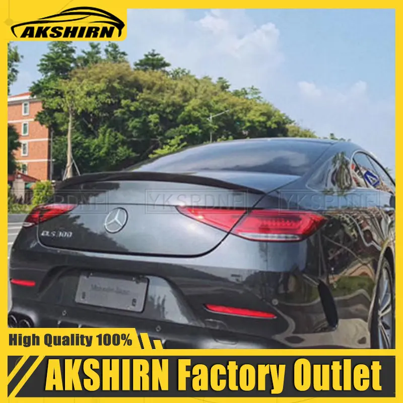 

CLS класс углеродного волокна задний спойлер багажника крылья для Benz W257 C257 CLS400 CLS550 AMG спойлер 2018 2019