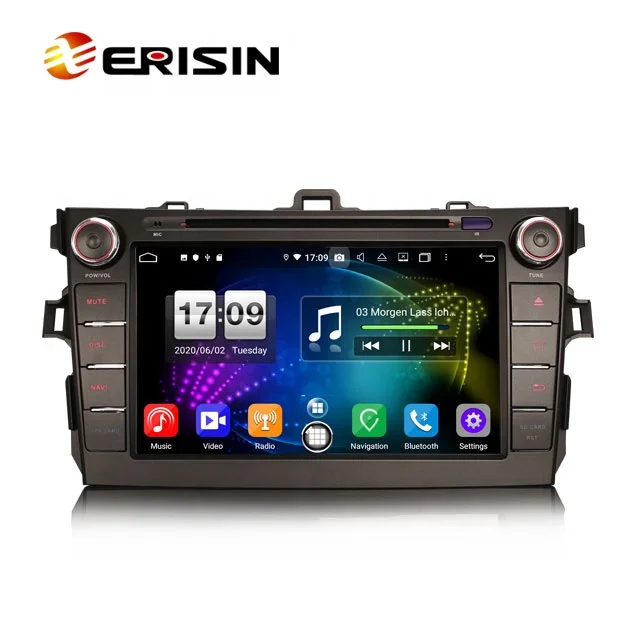 Новый Erisin ES8728A 8-дюймовый Android 10 0 Автомобильный мультимедийный CarPlay GPS TPMS DVR DSP радио