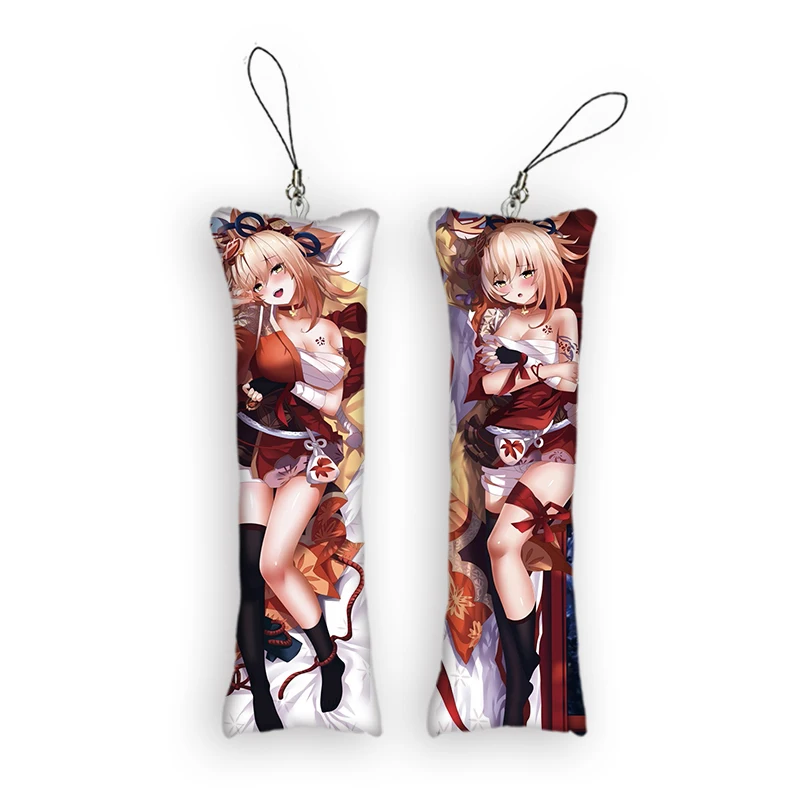 

Брелок для ключей Genshin Impact naganoхара Yoimiya Dakimakura, мини-брелок для ключей с орнаментом для косплея, брелок для телефона